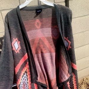 Aztec Tribal Print Cardigan